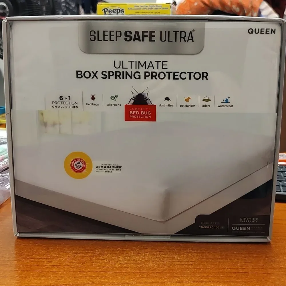 Sleep Safe Queen Box Spring Protector New